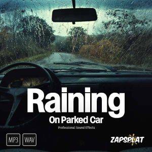 音效：8种下雨天车内音效素材 Zapsplat Raining on Parked Car（10908）