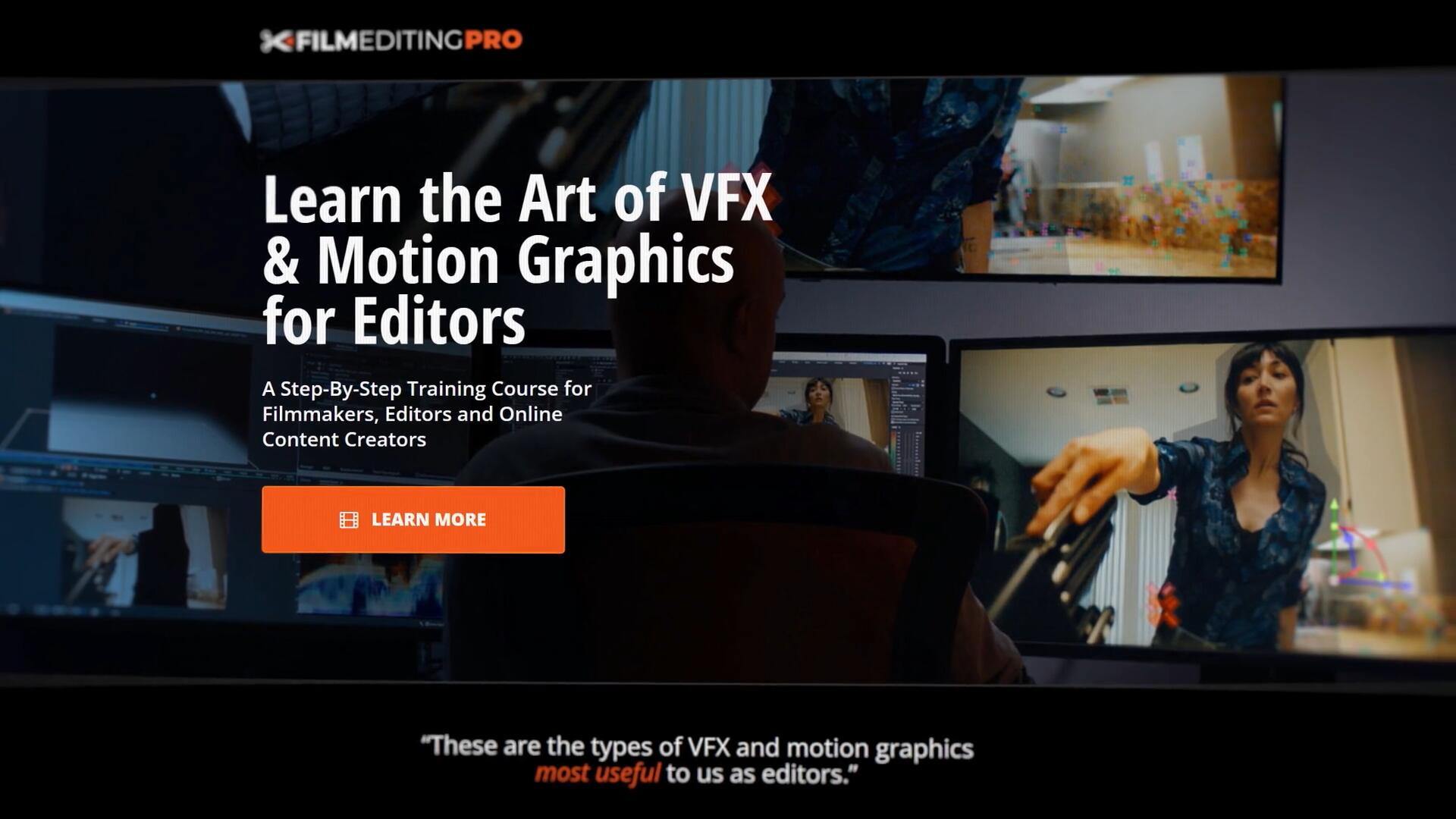 大师课程：好莱坞全能剪辑图形艺术VFX视觉特效课程 Filmeditingpro – The Art of VFX & Graphics for Editors Complete Bundle（11211）图层云