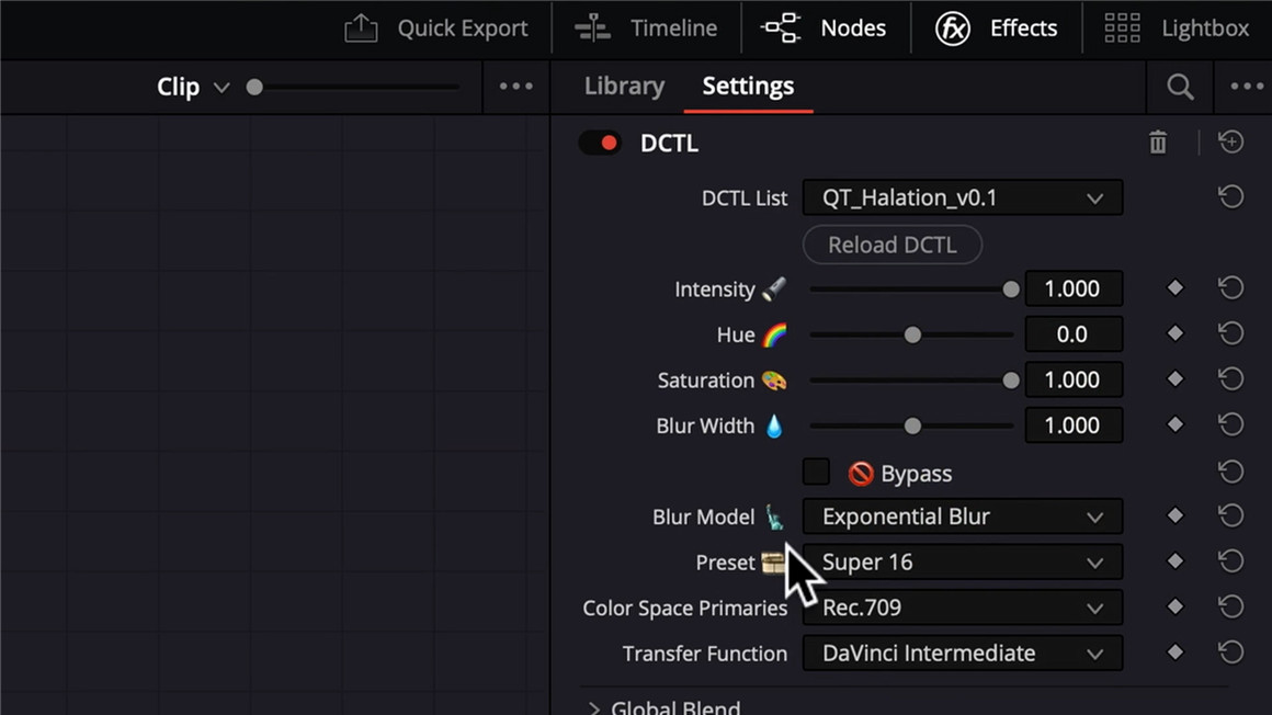 Qazi’s Toolkit – Halation 复古逼真Netflix电影级胶片光晕仿真模拟达芬奇DCTL插件（11274）图层云