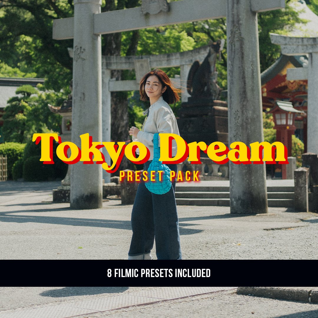 VG Studios Tokyo Dream Preset Pack 复古日系梦幻怀旧氛围电影胶片模拟颗粒色彩绽放Lightroom调色预设（11320）