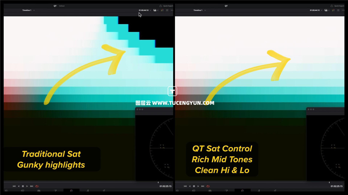 QT Saturation Control — Qazi’s Toolkit 网飞电影级完美画面饱和度调整达芬奇DCTL插件（11351）图层云