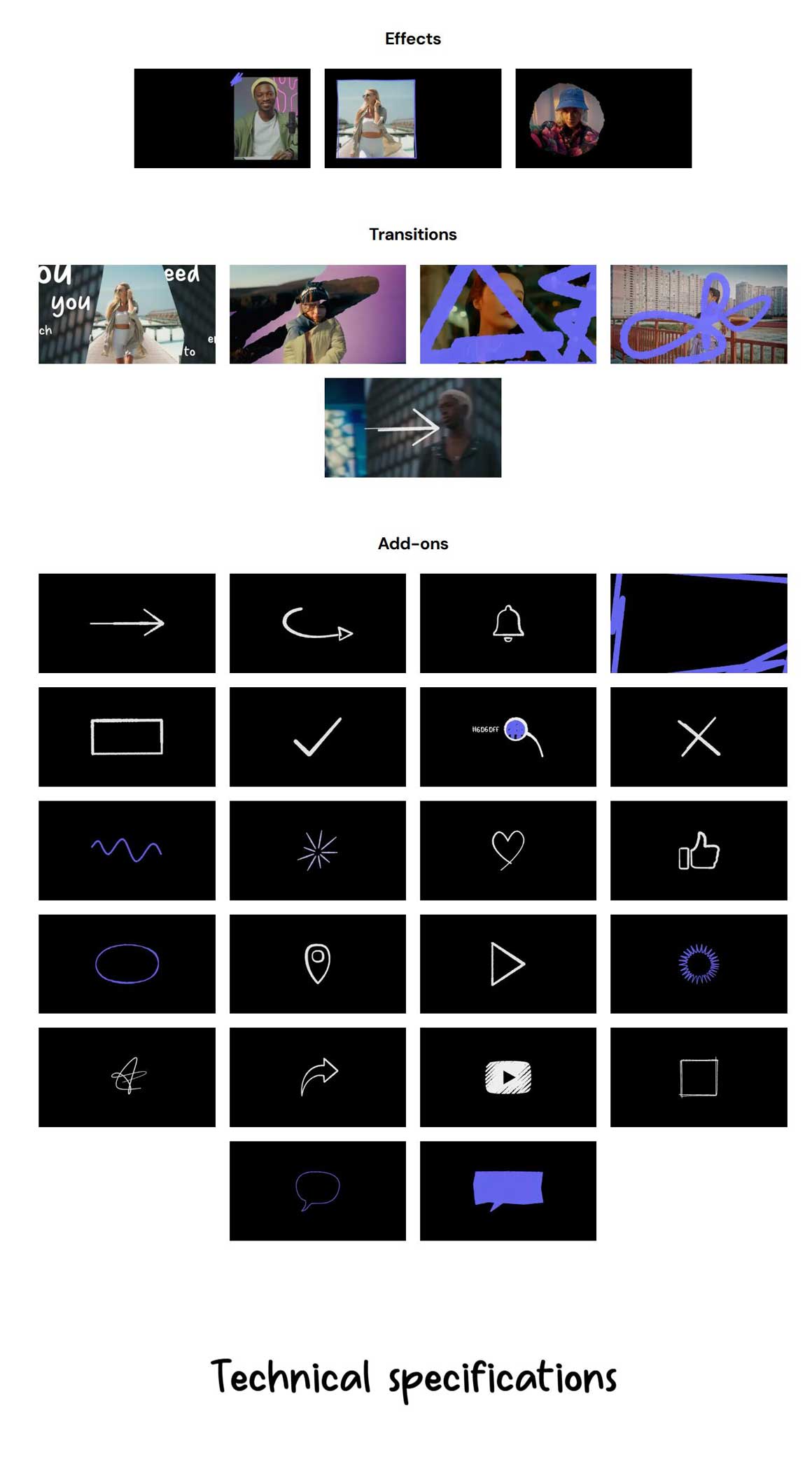 mEssentials Handwritten — Motionvfx 75个复古潦草手写涂鸦风格文字标题动画排版效果转场FCPX插件（11429）图层云