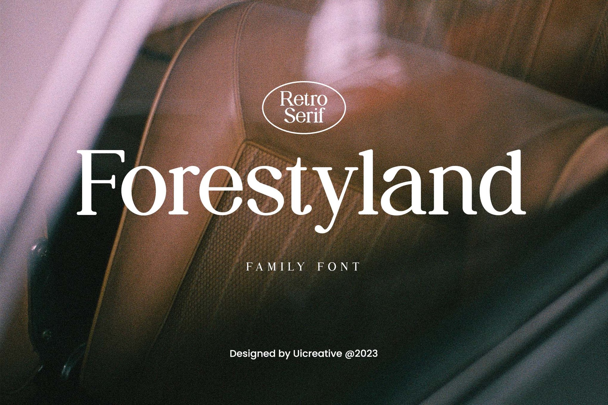 英文字体：优雅复古杂志婚礼请柬网站设计衬线英文字体安装包 Forestyland Retro Serif Family Font（11478）图层云