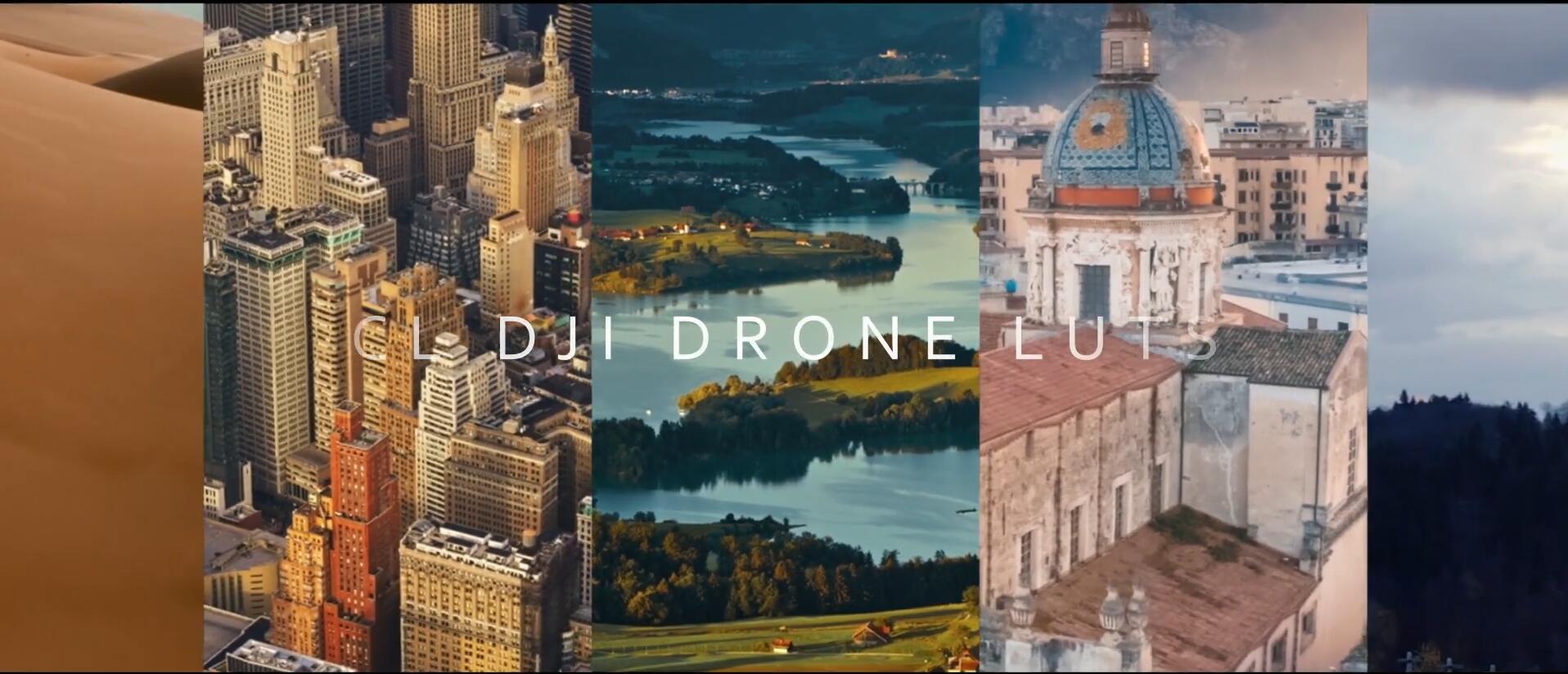 Pixflow – CL-DJI Drone LUTs 120个大疆Drone无人机相机航拍电影级镜头LUT调色预设（11557）图层云