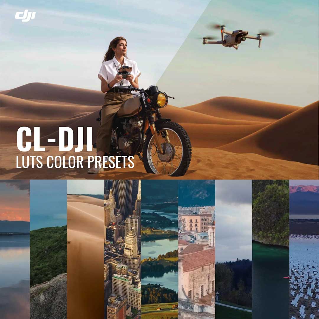 Pixflow – CL-DJI Drone LUTs 120个大疆Drone无人机相机航拍电影级镜头LUT调色预设（11557）