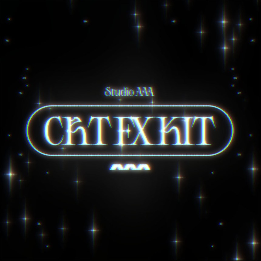 一键式复古CRT电视怀旧风格发光毛刺图案化效果PS动作 Studio AAA CRT FX Kit（11664）图层云