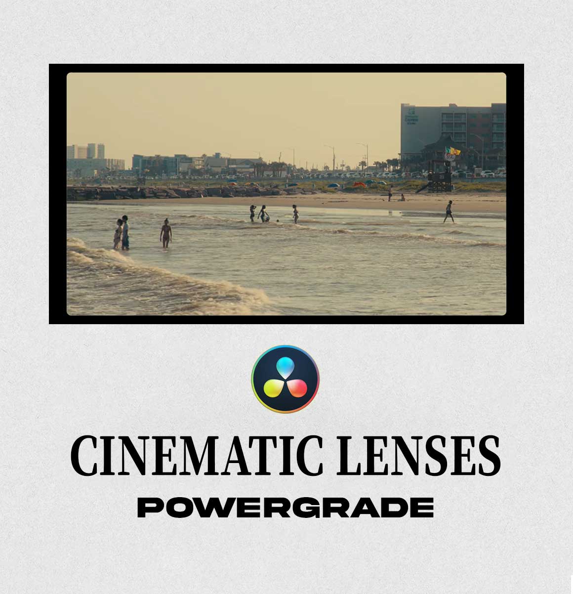 复古16mm电影美学光晕颗胶片模拟色彩分级纹理达芬奇调色节点 Cinematic Lenses Powergrade（11799）