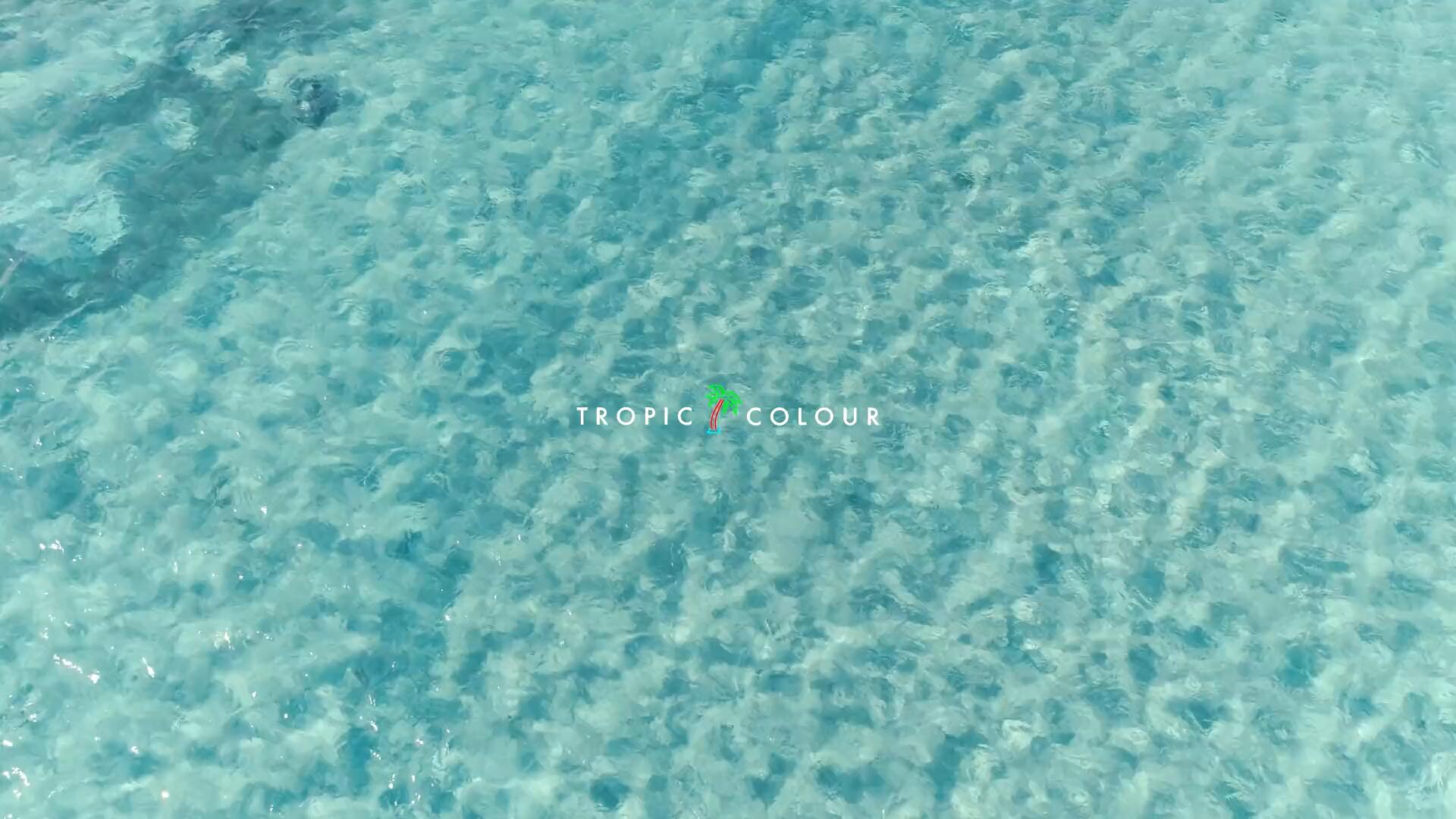 热带海滩航拍空中浪花后期剪辑调色4K灰片素材片段 Tropic Colour Beaches Aerial Stock（11841）图层云