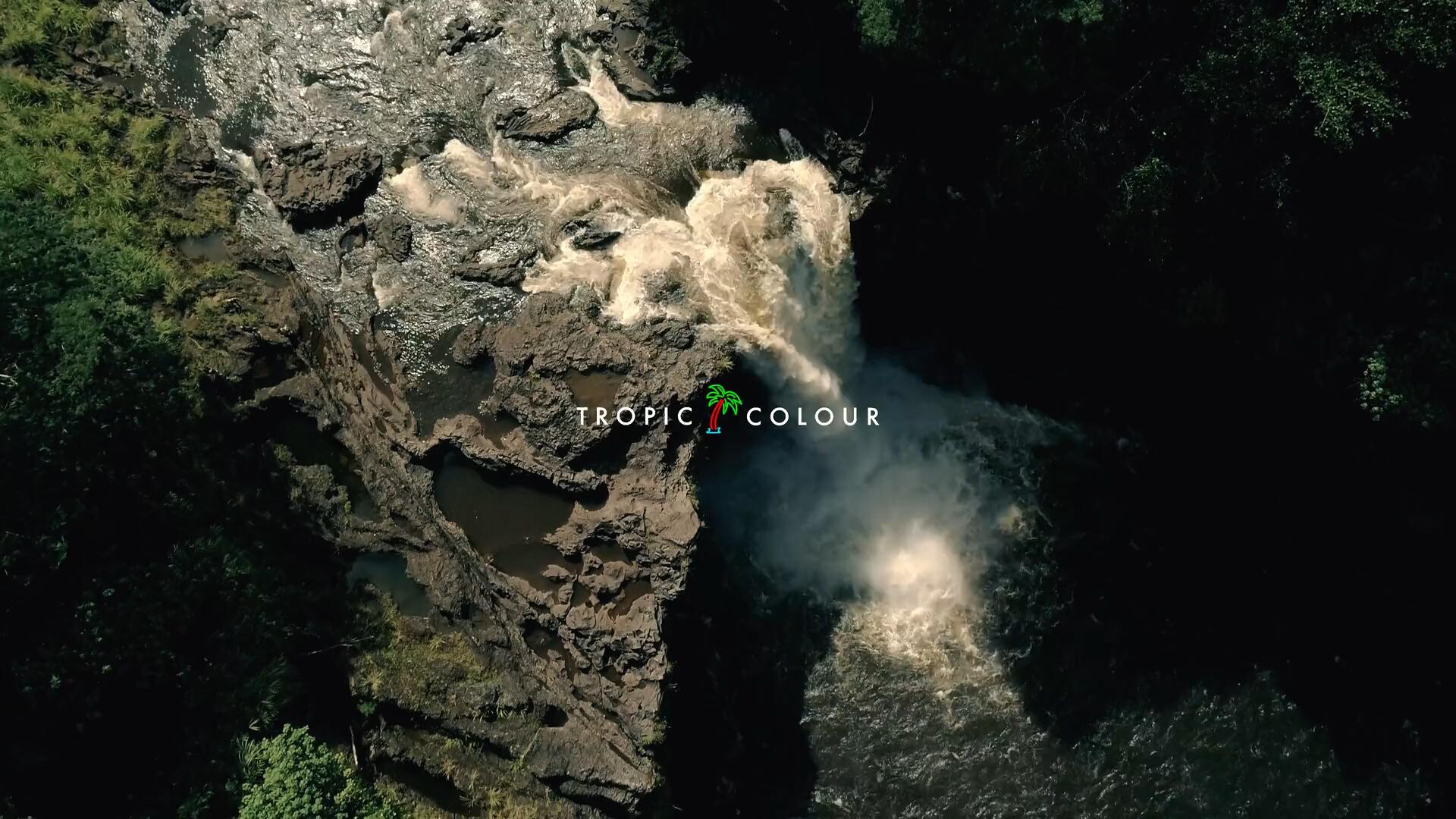 热带海滩航拍空中浪花后期剪辑调色4K灰片素材片段 Tropic Colour Beaches Aerial Stock（11841）图层云