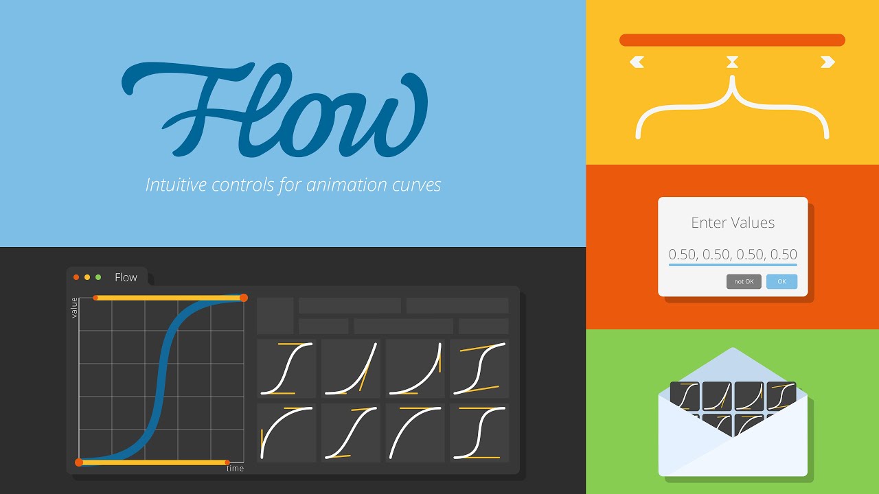 AE插件：关键帧缓入缓出曲线调节 Flow 1.5.2 Win/Mac+使用教程（11931）