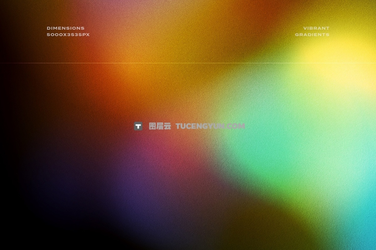 44款现代炫彩弥散光模糊颗粒渐变复古酸性背景底纹 Magma Retro Gradient Textures（12208）图层云