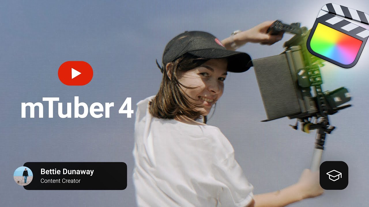 Motionvfx – mTuber 4 FCPX 热门视频博主频道栏目包装转场标题创作者剪辑编辑工具箱FCPX插件（12280）图层云