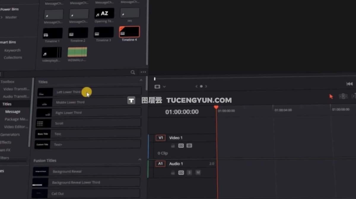达芬奇预设：微信短信聊天弹窗动画效果预设（12300）图层云