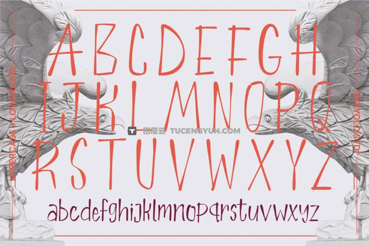 英文字体：大胆俏皮魅力干净自然极简手写logo徽标标题排版艺术字体 Browavarge – Expressive Hand-Drawn Display Font（12304）图层云