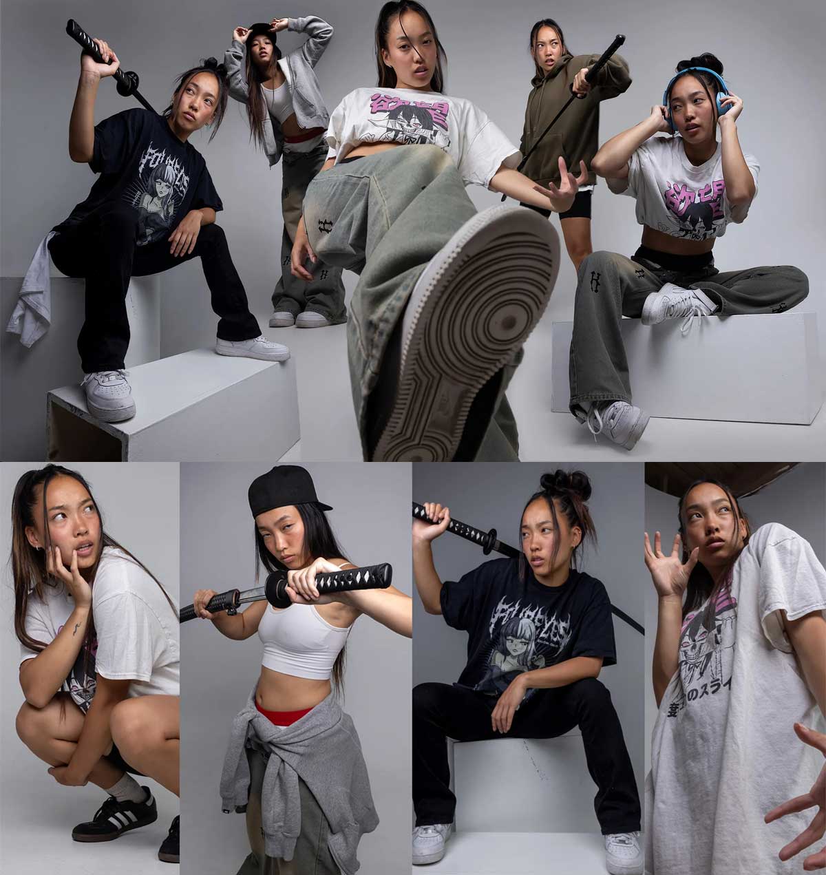 嘻哈街头风格服饰模特摄影拍照姿势照片指南合集 Streetwear I: Alaina – TrueRef（12305）