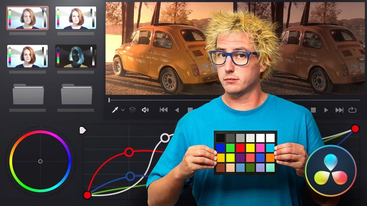 大师课程：热门达芬奇色彩校正指南视频课程 中文字幕 Domestika – Introduction to DaVinci Resolve for Color Correction（12306）图层云