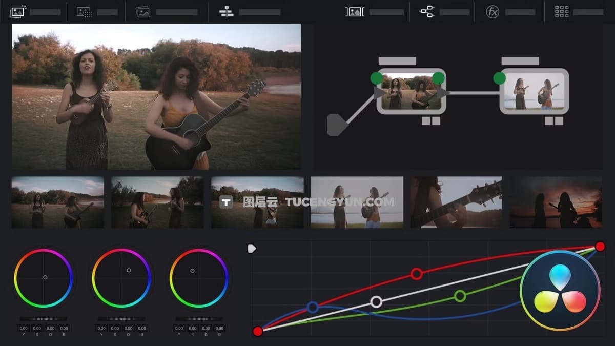大师课程：热门达芬奇色彩校正指南视频课程 中文字幕 Domestika – Introduction to DaVinci Resolve for Color Correction（12306）图层云