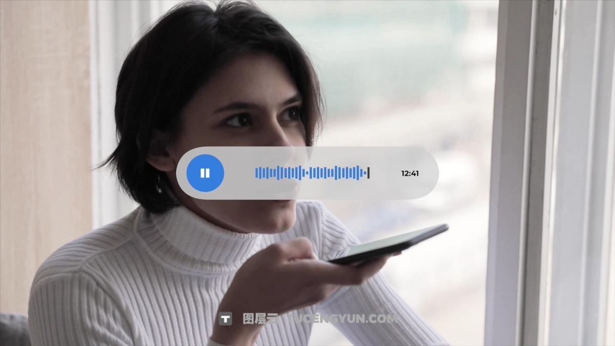 FCPX插件：6种实用电话语音通话聊天效果动画 可更换头像（12309）图层云