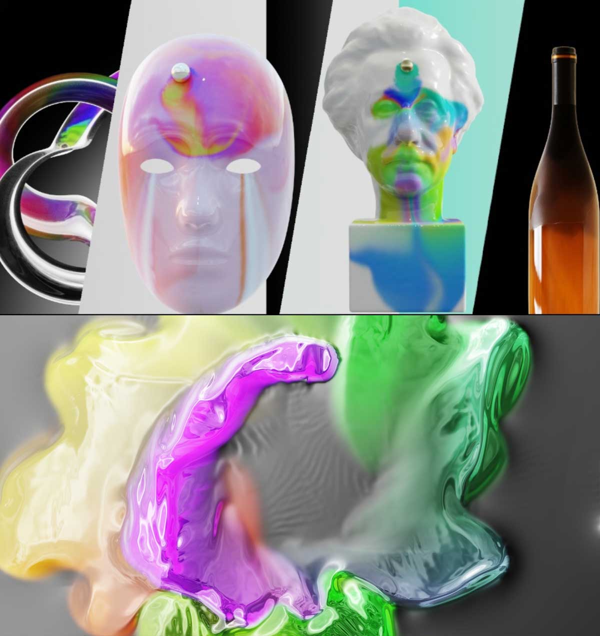 Blender资产库：超强大全程序流体模拟器VFX效果Blender资产库 Procedural Fluid Simulators v2.2（12310）