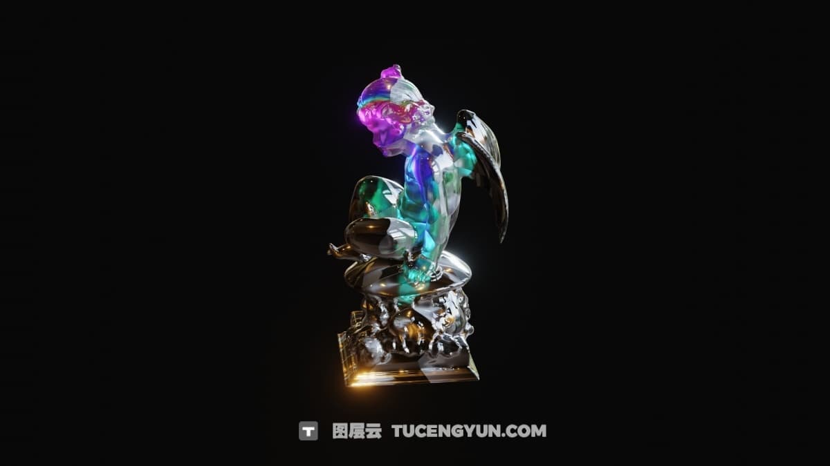 Blender资产库：全新艺术程序化流体模拟器VFX效果Blender资产库 Procedural Fluid Simulators v2.2（12310）图层云