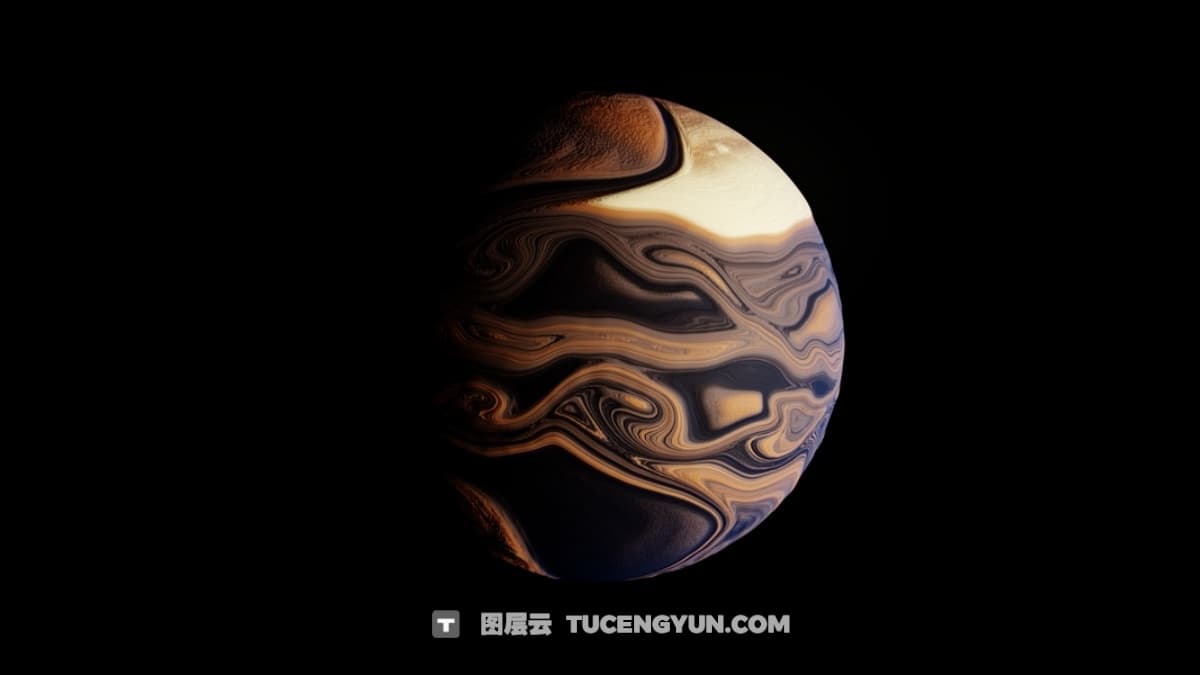 Blender资产库：全新艺术程序化流体模拟器VFX效果Blender资产库 Procedural Fluid Simulators v2.2（12310）图层云