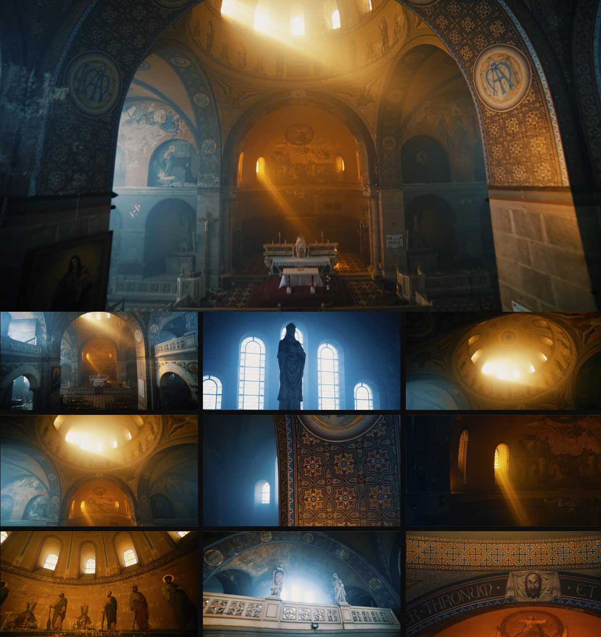ArtList 法国拜占庭教堂商业实拍剪辑4K视频素材 ArtList – Byzantine French Church – 4K ProRes（12311）