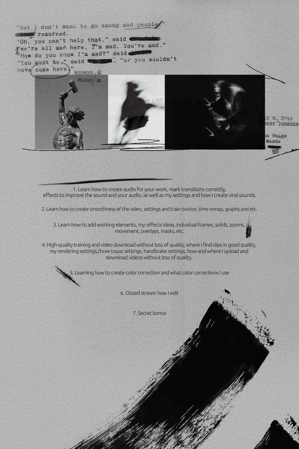 大师课程：热门创意短片编辑剪辑制作AE工作流视频课程 FURYS EDITING COURSE（12318）图层云