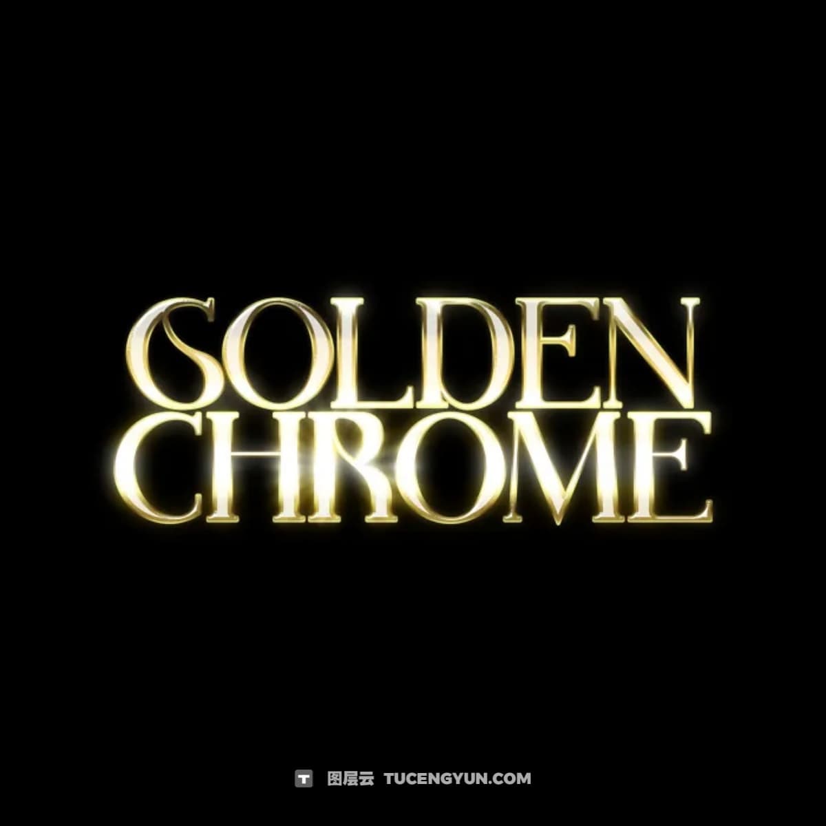 潮流酸性镀铬机能赛博朋克风格三维3D金属LOGO字体样机背景图片笔刷PS素材 Studio AAA – Classic Chrome图层云