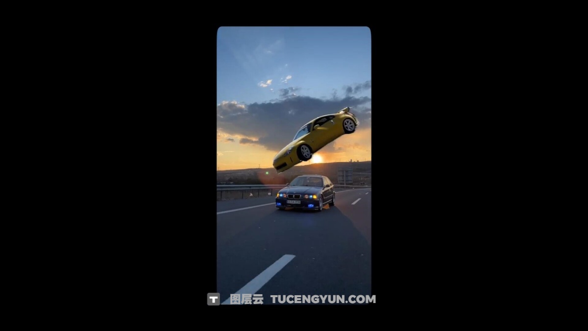 FCPX插件：热门创意汽车闪现冻结帧晃动效果短视频剪辑转场插件（12340）图层云