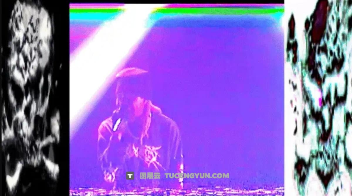 280个复古嘻哈千禧Y2K风格前卫毛刺迷幻混乱刺激视觉音乐广告视频透明MOV+PNG元素效果包 TINY TAPES GEEK FX V2（12373）图层云