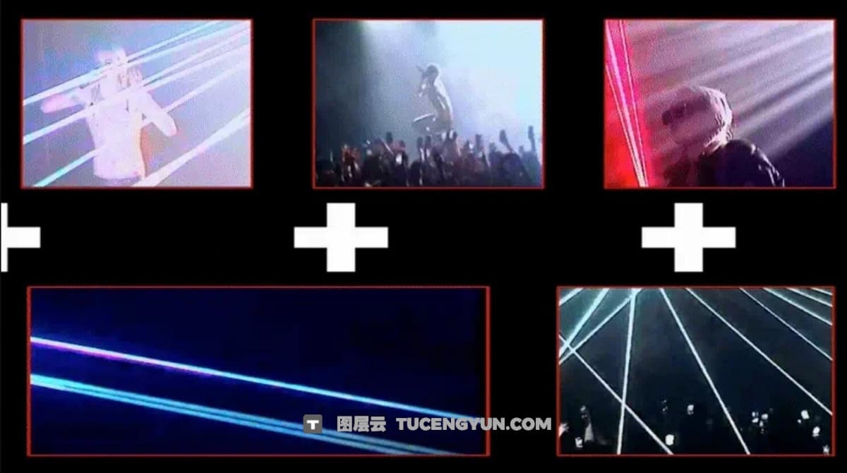 280个复古嘻哈千禧Y2K风格前卫毛刺迷幻混乱刺激视觉音乐广告视频透明MOV+PNG元素效果包 TINY TAPES GEEK FX V2（12373）图层云