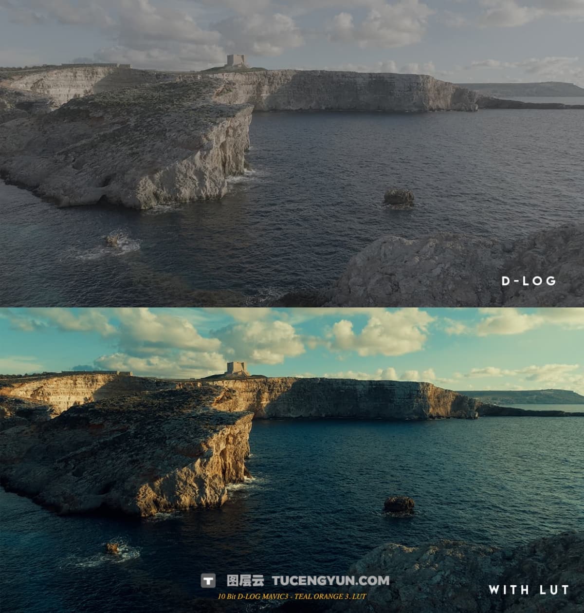 50个最佳大疆DJI MAVIC 3系列无人机电影级LUT调色预设套装 RD-Films – DJI Mavic 3 series cinematic LUT pack for 10bit DLOG（12393）图层云
