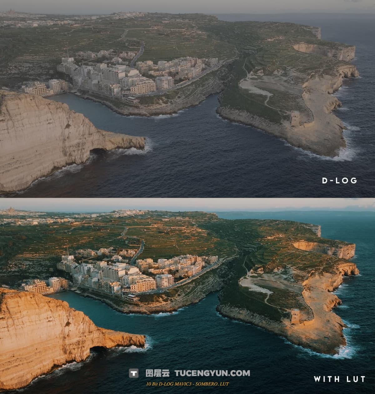 50个最佳大疆DJI MAVIC 3系列无人机电影级LUT调色预设套装 RD-Films – DJI Mavic 3 series cinematic LUT pack for 10bit DLOG（12393）图层云