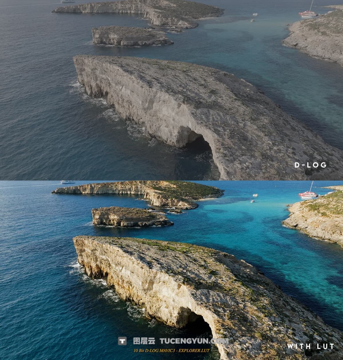 50个最佳大疆DJI MAVIC 3系列无人机电影级LUT调色预设套装 RD-Films – DJI Mavic 3 series cinematic LUT pack for 10bit DLOG（12393）图层云