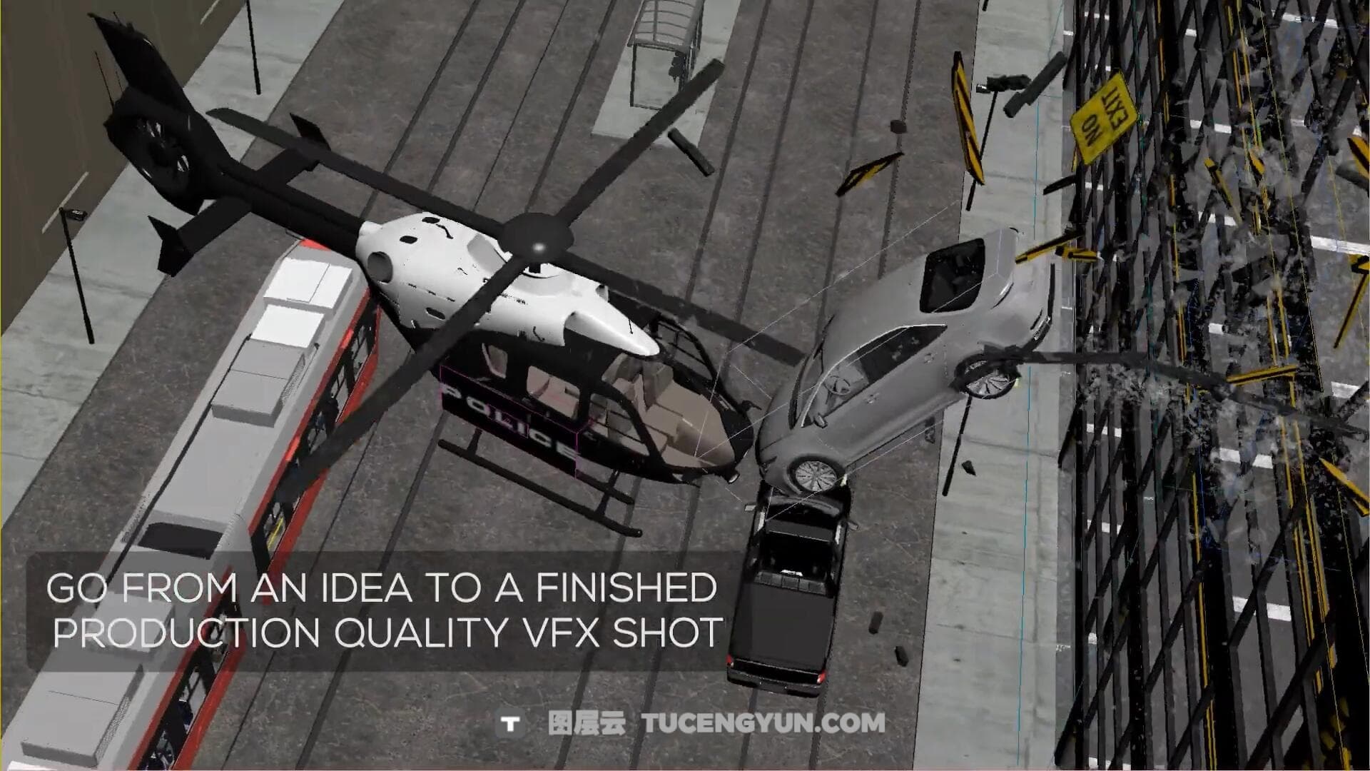 大师课程：打造高品质3A史诗级视觉镜头VFX特效合成大师班 Redefinefx – Torque A VFX Masterclass（12414）图层云