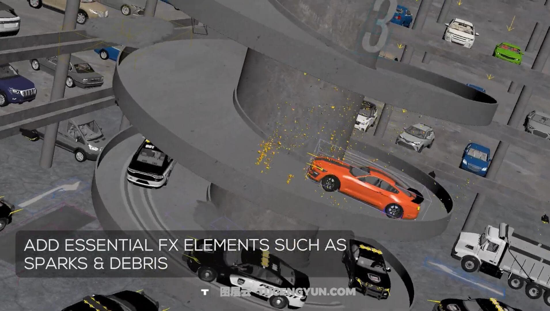 大师课程：打造高品质3A史诗级视觉镜头VFX特效合成大师班 Redefinefx – Torque A VFX Masterclass（12414）图层云