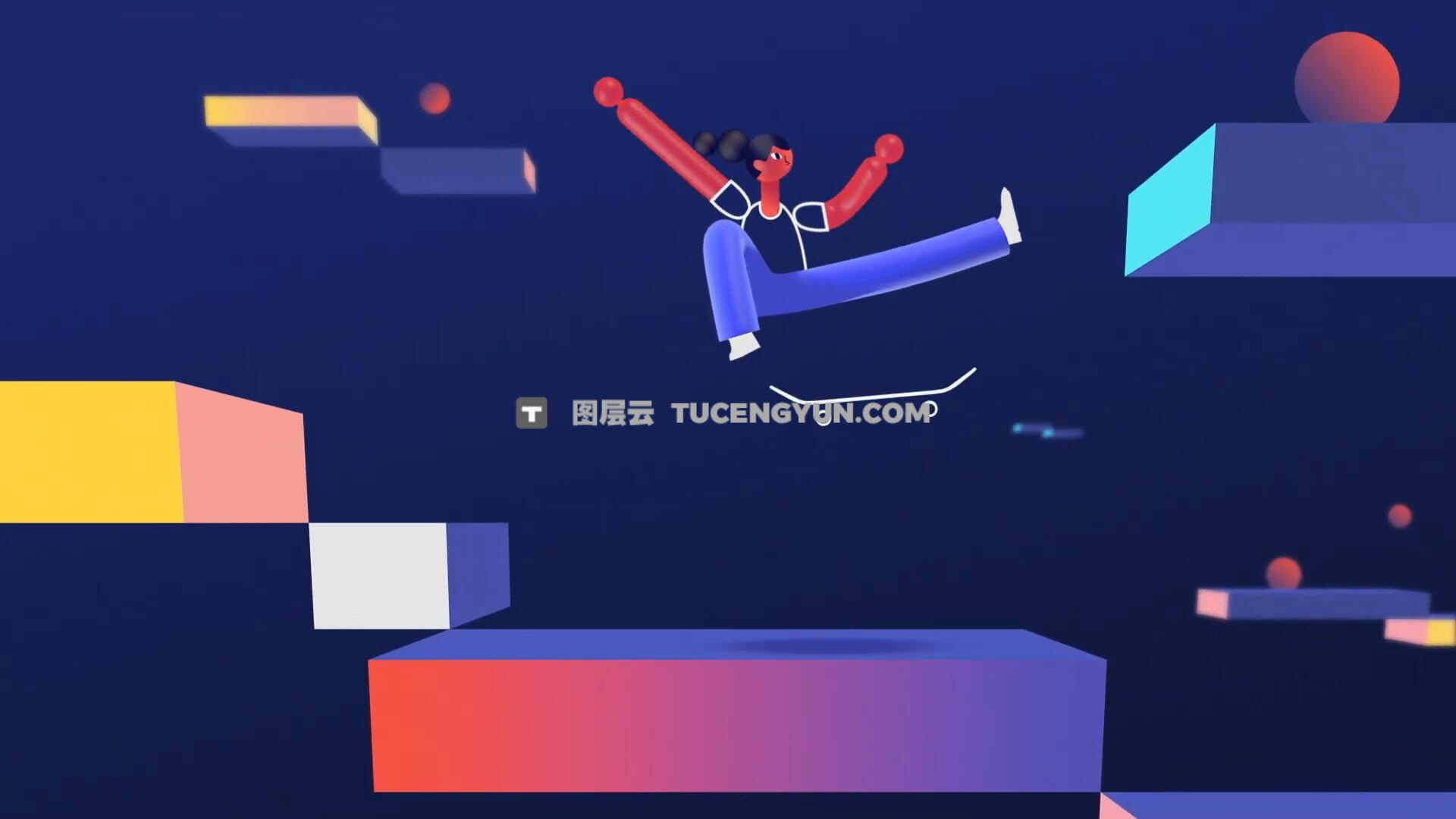 大师课程：掌握AE制作MG动画运动图形设计作品进阶视频教程 SOM A Motion Design Masterpiece（12420）图层云