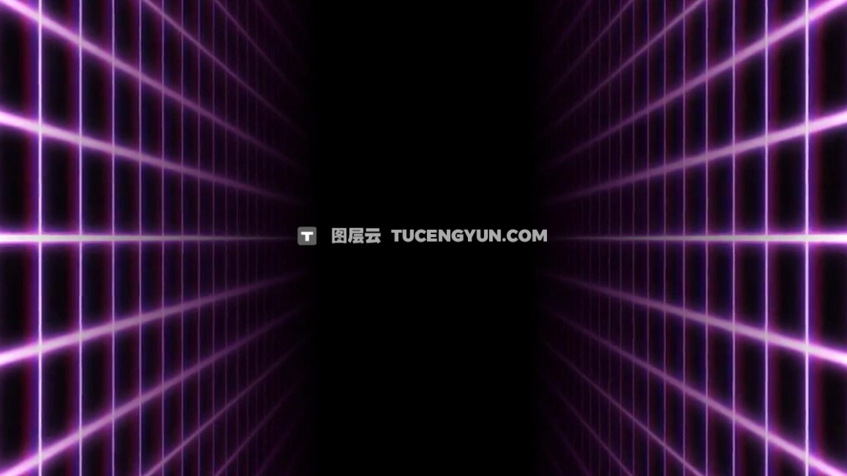 20个复古Y2K风格霓虹灯网格激光舞台VJ背景4K视频素材（12430）图层云