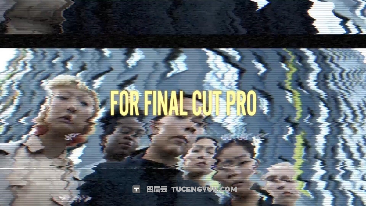 FCPX插件：真实CRT视觉美学模拟散景耀斑纹理转场过渡（12442）图层云
