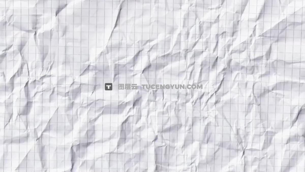 16个复古混合媒体风格纸张撕裂折痕老化褶皱断裂颗粒定格动画背景4K视频素材（12461）图层云