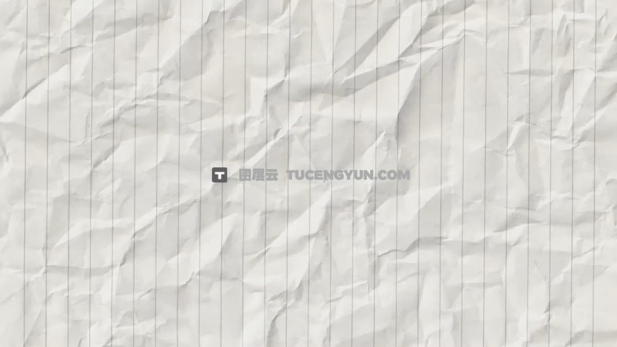 16个复古混合媒体风格纸张撕裂折痕老化褶皱断裂颗粒定格动画背景4K视频素材（12461）图层云