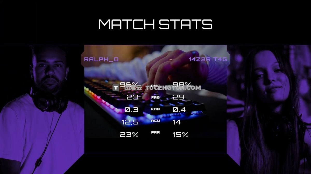 MotionVFX — mGaming 90多个顶级游戏博主频道栏目包装文字排版背景叠加转场效果FCPX插件（12465）图层云