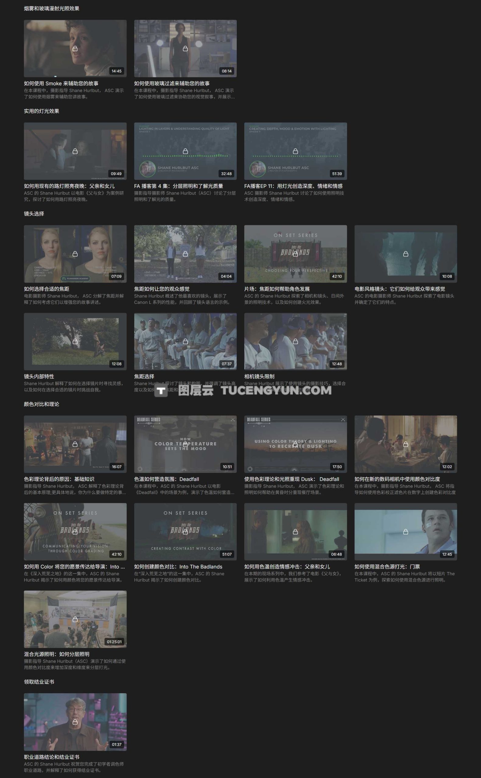 大师课程：深度商业级电影多环境照明光影控制塑造视觉课程 Filmmakers Academy – CG Supervisor and Lighters Career Path（12456）图层云