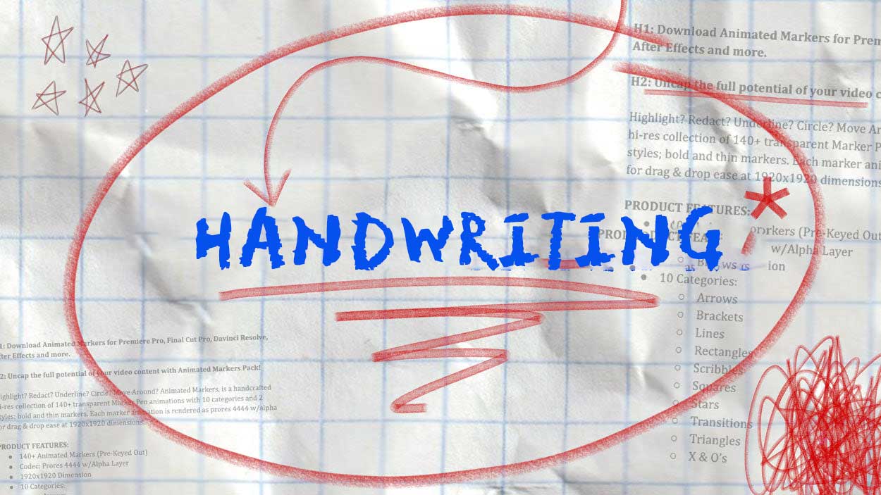 841个创意级不同笔手写、笔迹、涂鸦、短片编辑音效素材包 SoundBits – Handwriting（12475）