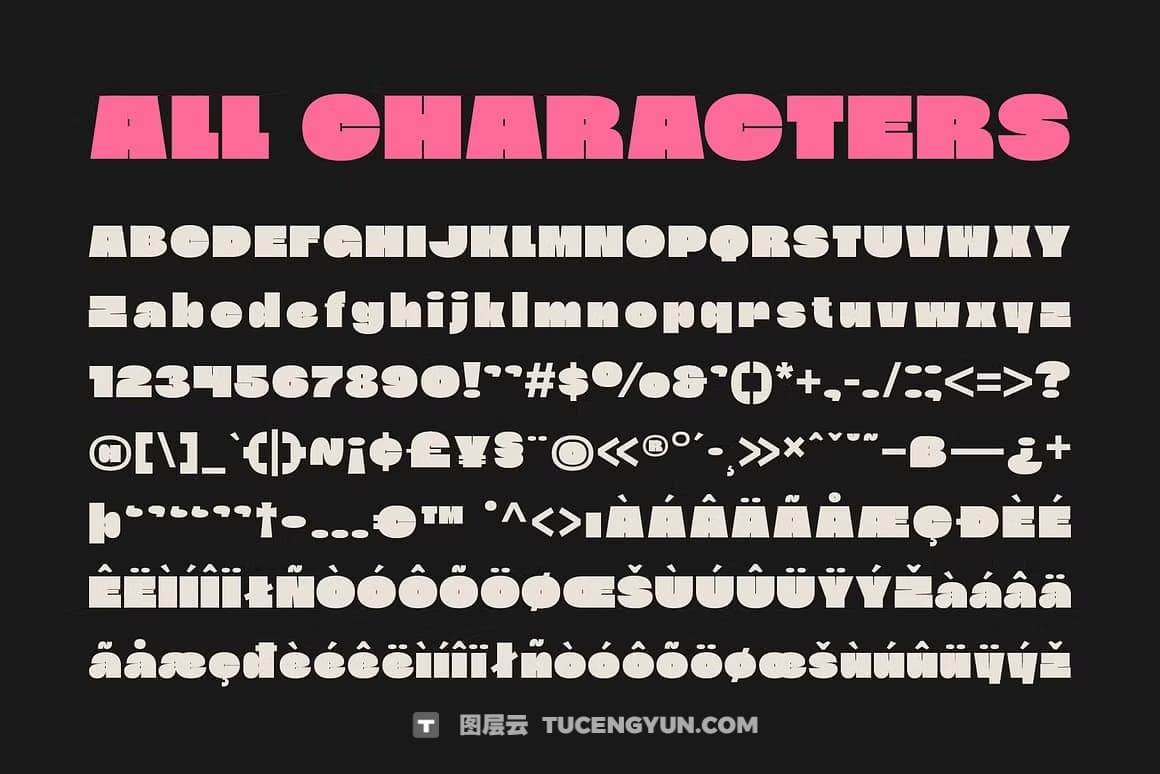 英文字体：现代趣味超粗体逆反差海报排版标题无衬线字体 CS Broken – Bold Font（12484）图层云