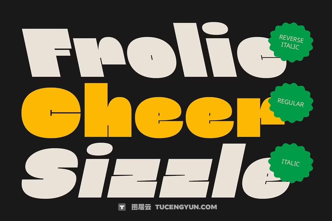 英文字体：现代趣味超粗体逆反差海报排版标题无衬线字体 CS Broken – Bold Font（12484）图层云
