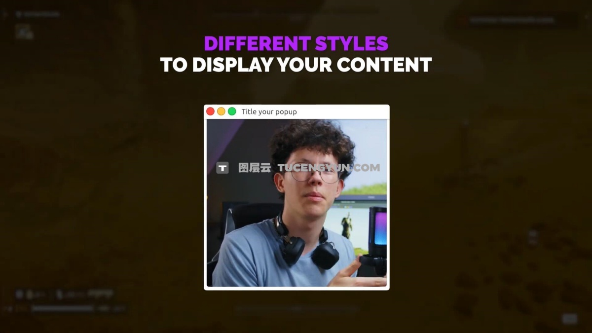 FCPX插件：创意实用多功能画中画弹窗动画效果 PopUps（12502）图层云