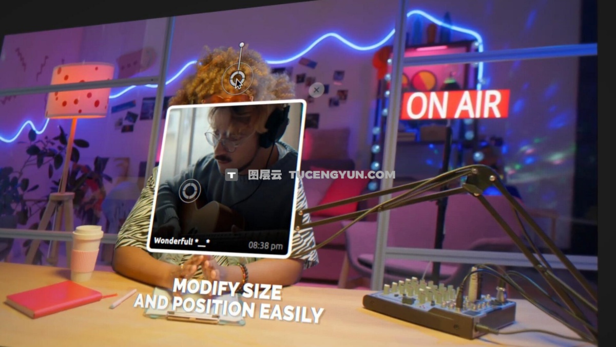 FCPX插件：创意实用多功能画中画弹窗动画效果 PopUps（12502）图层云