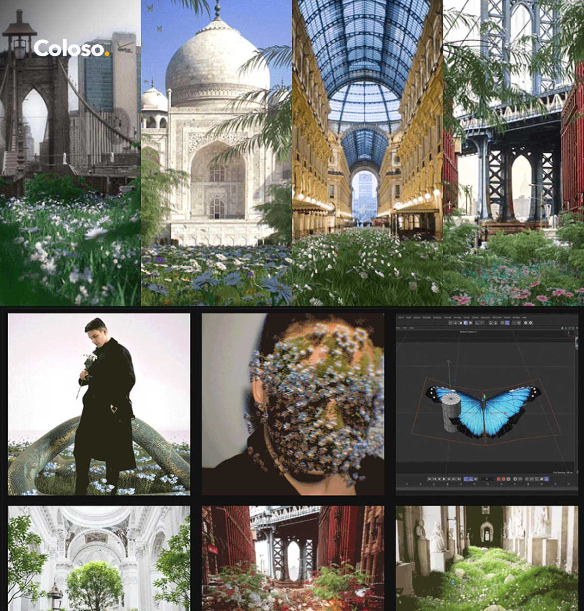 大师课程：超现实主义梦幻3D艺术场景动画创作C4D+OC渲染器视频课程 含工程文件 中文字幕（12513）