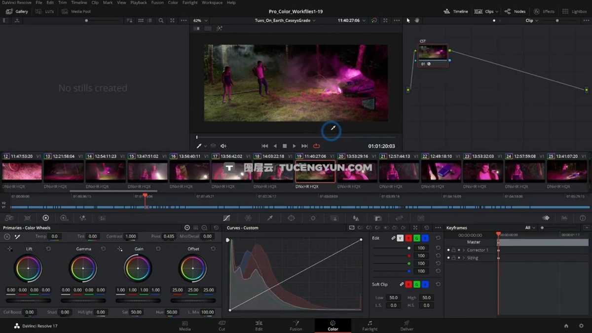 大师课程：达芬奇专业电影级调色视频课程 Ground Control – Pro Color Grading in DaVinci Resolve（12526）图层云